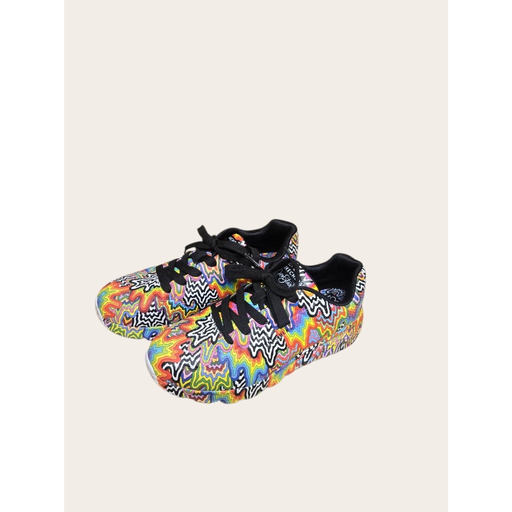 Skechers Jen Stark Uno Infinite Drip Sneaker Multicolor Street X Youth Size 5